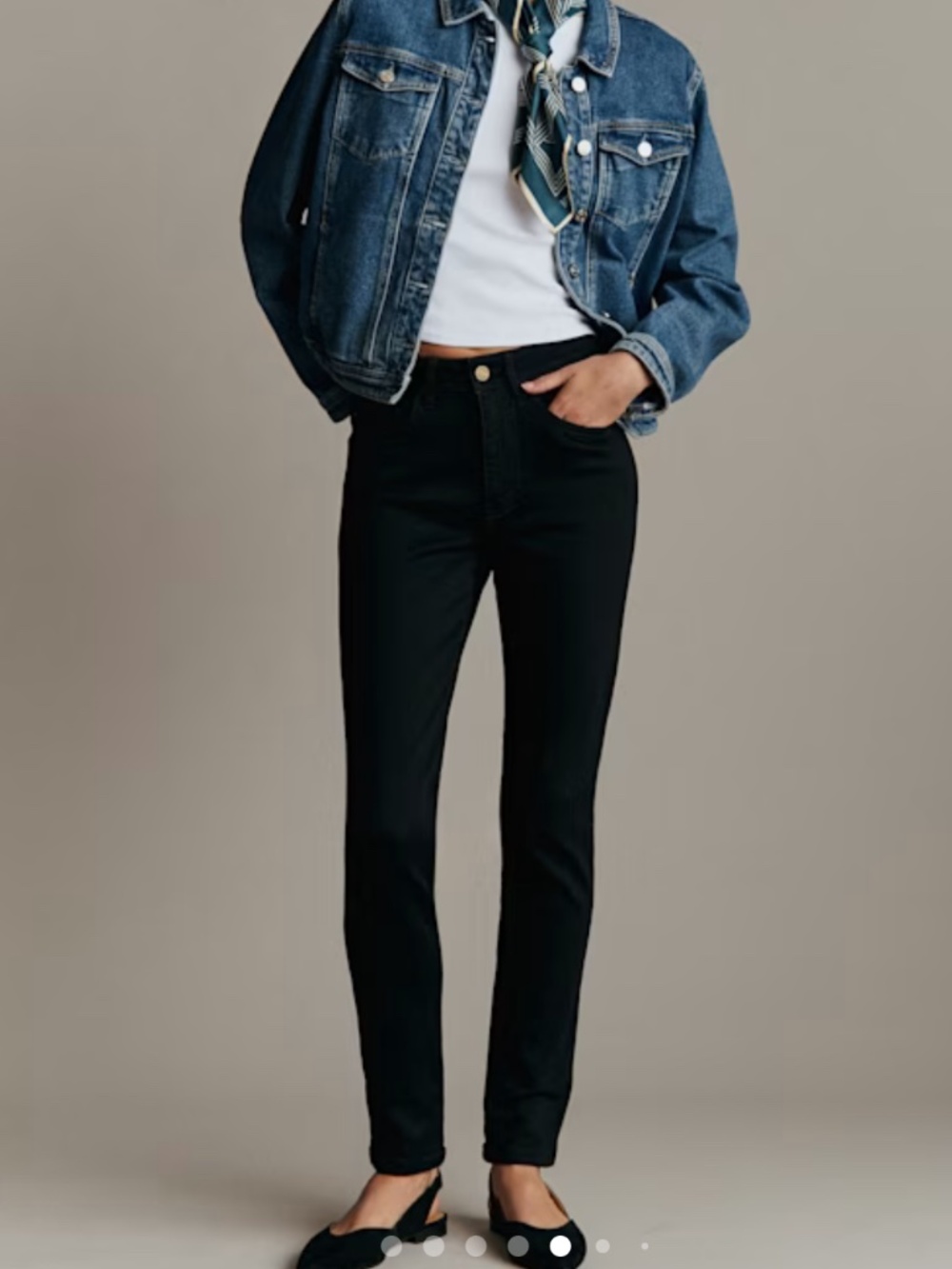 NWT Sezane black slim jeans 28